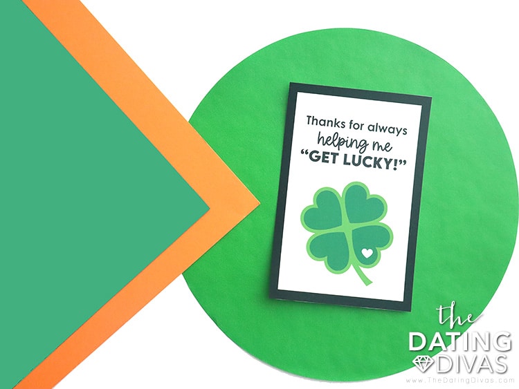 Give thanks to your spouse for a great night with a four-leaf clover card. | The Dating Divas