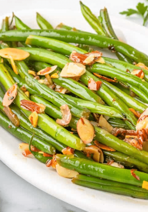 Green Beans Almondine are a tasty Easter dinner side dish! | The Dating Divas 