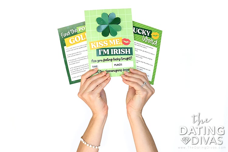 Kiss me; I'm Irish printable kissing games for spouses | The Dating Divas