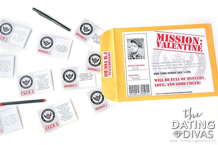 Romantic Valentine's Day idea involving "Mission: Valentine" hunt | The Dating Divas