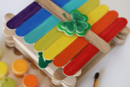 Here's an easy popsicle stick trap for your family's leprechaun! | The Dating Divas 