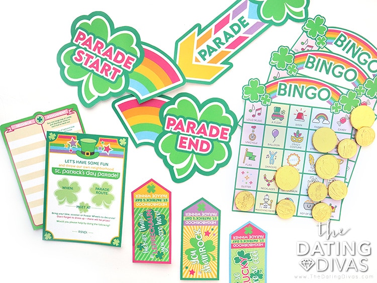 Throw a neighborhood St. Patrick's Day parade with our free printables | The Dating Divas