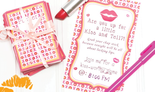 Our DIY Pucker Up card game is a super sweet Valentine's Day idea for couples! | The Dating Divas 