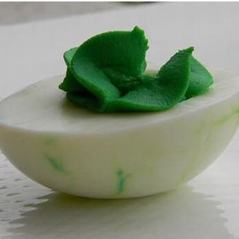St. Patrick's Day ideas would not be complete without some bright green deviled eggs | The Dating Divas