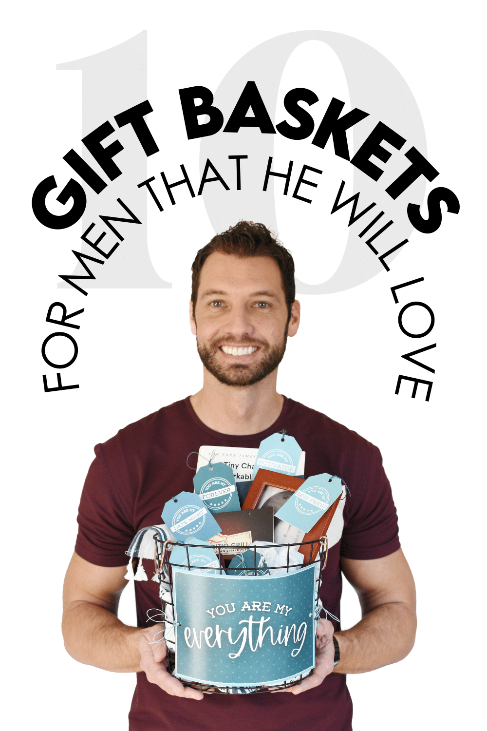 10 Epic Gift Baskets for Men    Free Printables   - 48