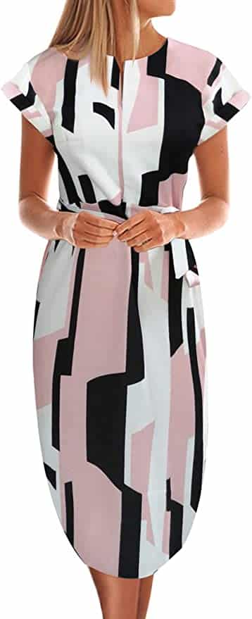 Darling geometric-print Easter dress for women | The Dating Divas