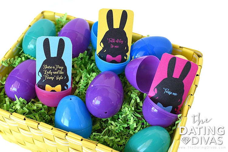 Free printables for an Easter Bunny intimacy date night | The Dating Divas