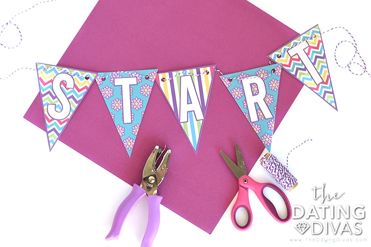 Use this START banner for all your Easter games and activities! | The Dating Divas