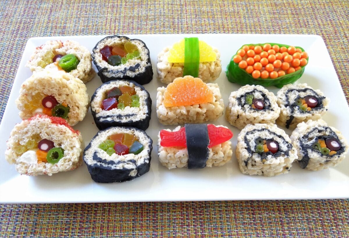 A plate of April Fools' prank sushi. | The Dating Divas