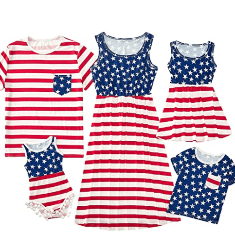 Matching 4th of July outfits for the entire family. | The Dating Divas 