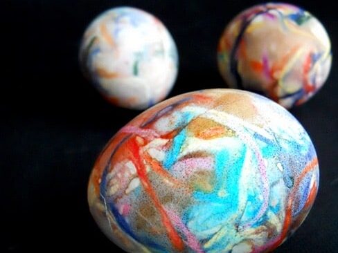 Easter egg designs are always original with embroidery floss. | The Dating Divas