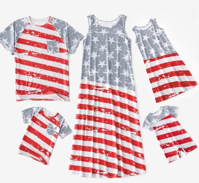 A complete set of family matching outfits for the 4th of July. | The Dating Divas 
