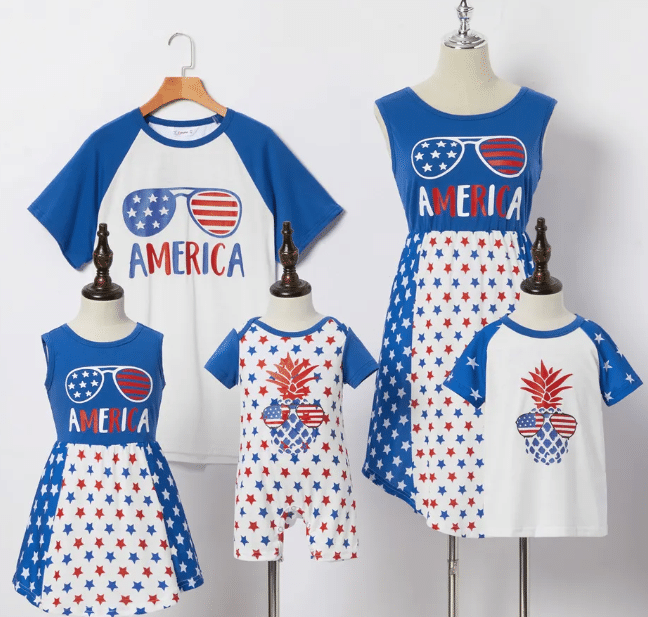 We just love how cute this 4th of July apparel is for your whole family! | The Dating Divas 