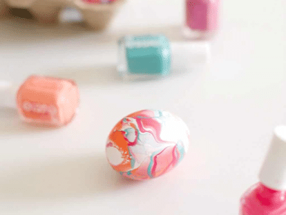 Nail polish can make some beautiful Easter egg designs. | The Dating Divas