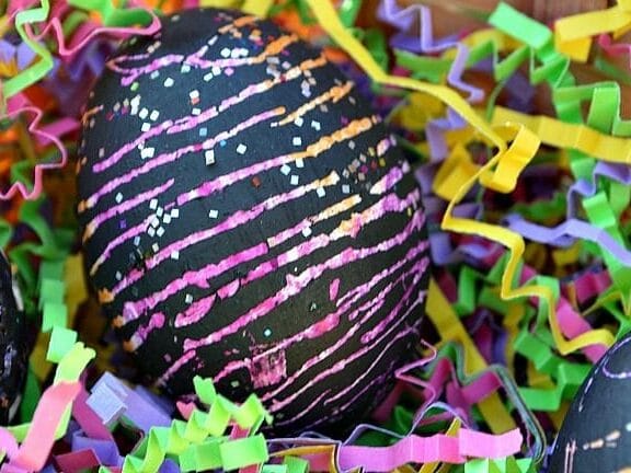 Easter egg designs can be bright with scratch-off prep. | The Dating Divas