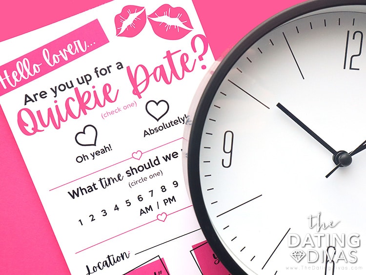 Free quickie sex date for couples with  printable survey | The Dating Divas