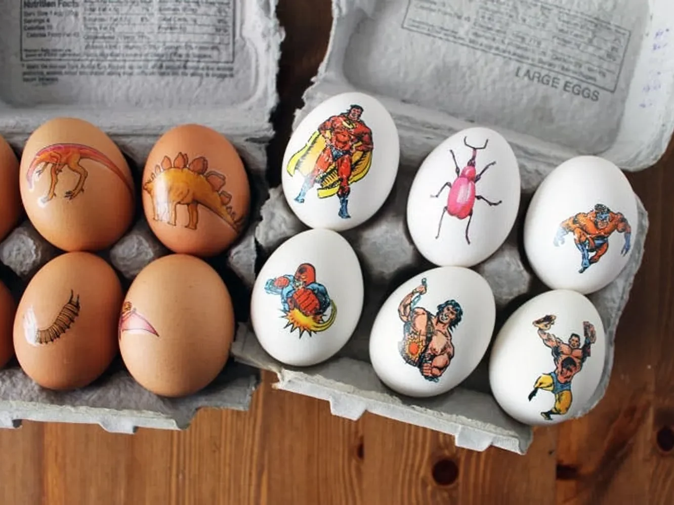 Tattoos are an easy way to improve your Easter egg designs. | The Dating Divas