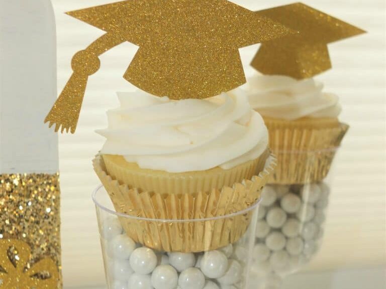 Include this cupcake in a glass at your graduation party | The Dating Divas