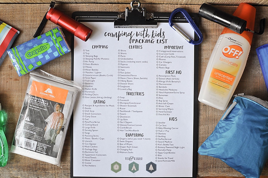 A printable list of camping hacks and packing ideas| The Dating Divas