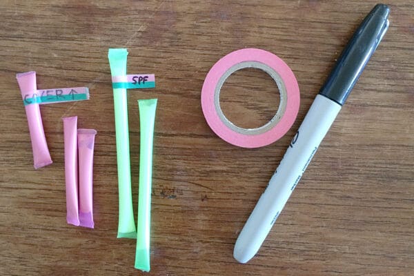 Fill straws with sunscreen to use as a camping hack | The Dating Divas