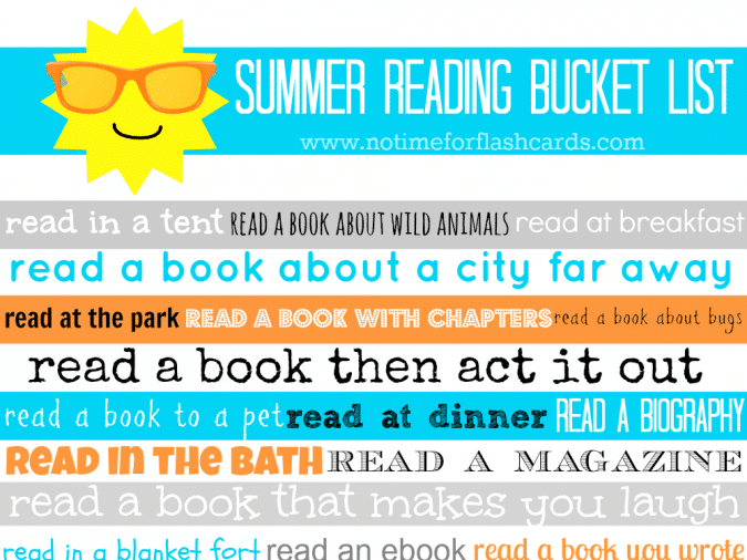 Give this list of reading ideas to your kids for a whole list of last day of school activities. | The Dating Divas