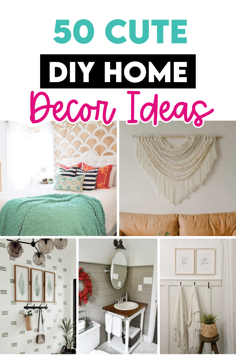 10 Cute DIY Room Decor Ideas {Easy Projects}