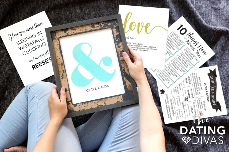 Wall art to give to couples as a bridal shower gift | The Dating Divas
