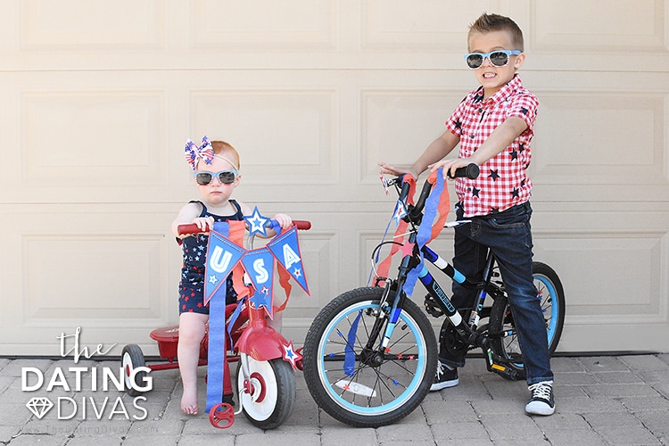 Festive bike decorations for your neighborhood 4th of July bike parade! | The Dating Divas 