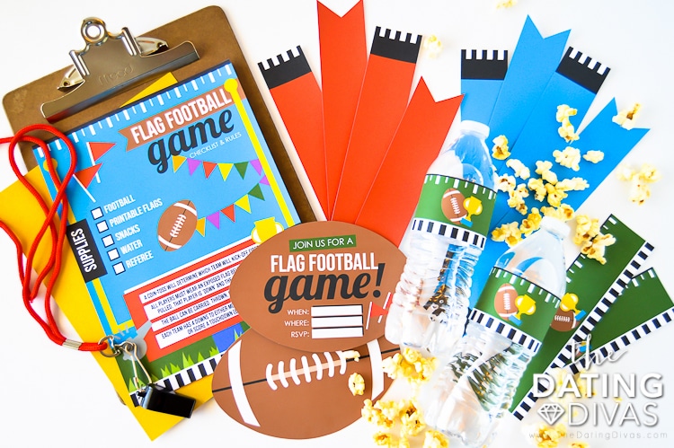 A printable flag football kit for outdoor games | The Dating Divas