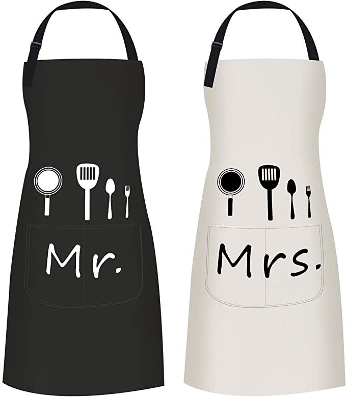 Bridal shower gift aprons for couples who enjoy cooking | The Dating Divas