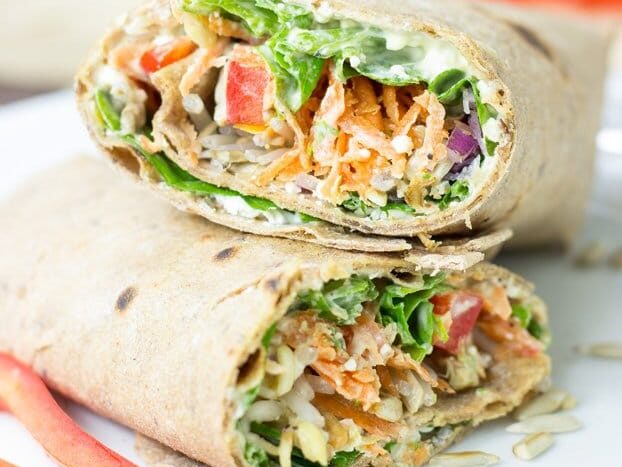 Looking for summer dinner ideas? You have to try this tangy veggie wrap. | The Dating Divas