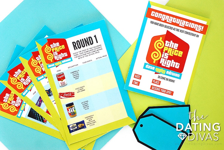 The Price is Right dates for teens with free printable game | The Dating Divas