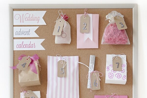 A DIY advent calendar filled with cute bridal shower gifts | The Dating Divas