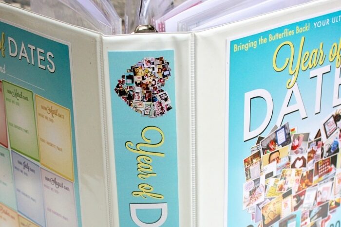 Date ideas and bridal shower gifts inside of a binder | The Dating Divas