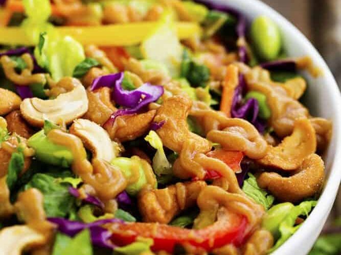 Try this cashew salad if you're looking for unique summer dinner ideas. | The Dating Divas