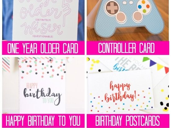 We have printable cards for every birthday celebration in your life. | The Dating Divas