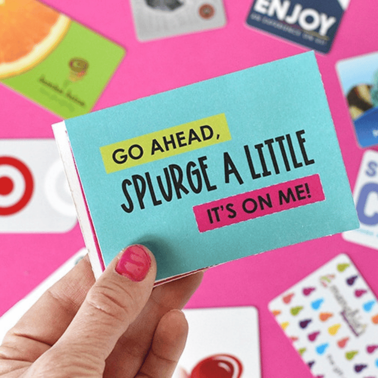 Free Printable Gift Card Holder & 8 Gift Card Ideas