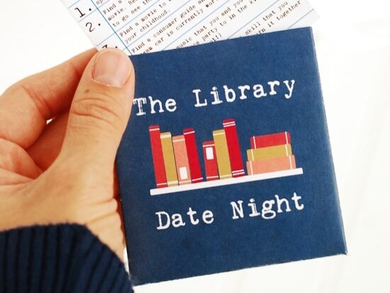 Take a date to the library using this fun set of printables. | The Dating Divas