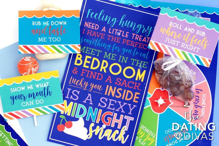Printables and treats for a fun midnight snack as a couple. | The Dating Divas
