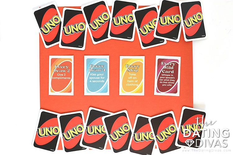 Printables to transform Uno into a sexy foreplay event. | The Dating Divas