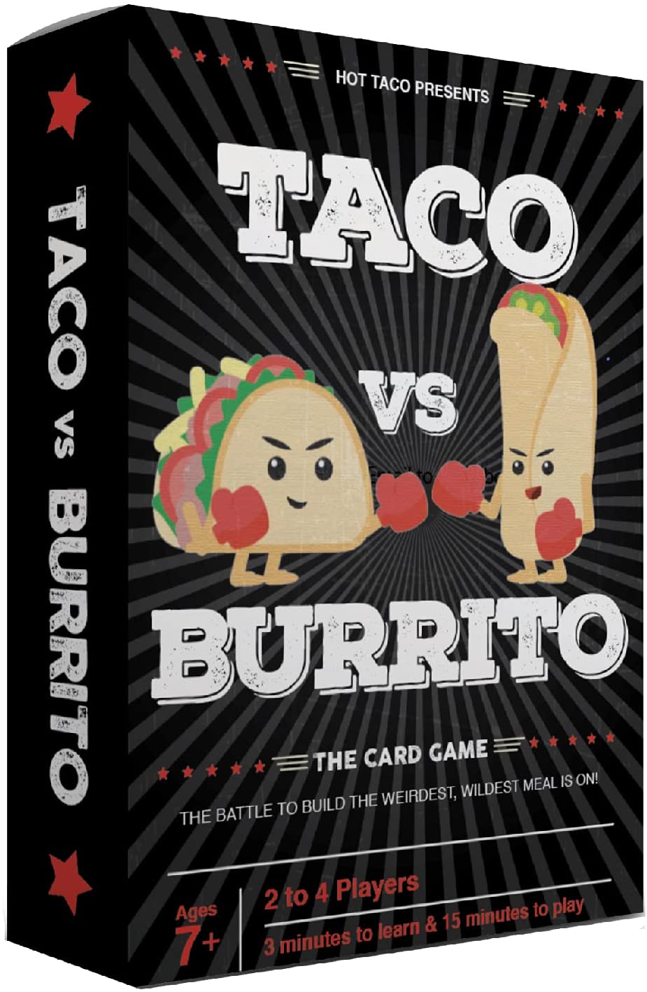 A two-person card game called Taco vs. Burrito