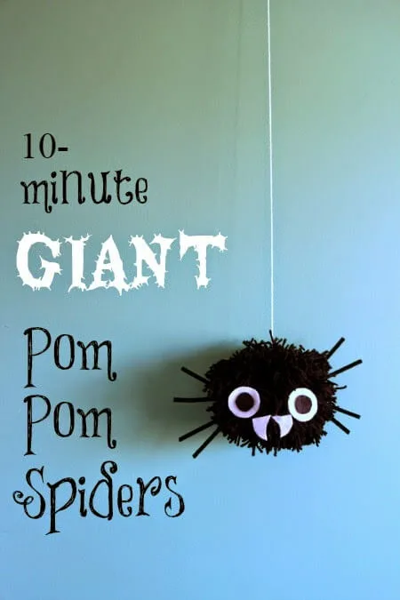 These giant spiders are some of the cutest Halloween arts and crafts! | The Dating Divas 