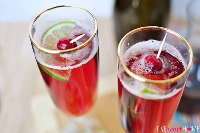 Red and cheery non-alcoholic drinks for New Year's Eve | The Dating Divas