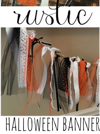 This rustic banner is one of the cutest Halloween arts and crafts we've ever seen! | The Dating Divas 