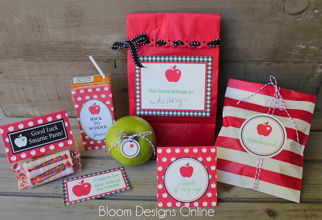 A first day of school lunch that features fun tags and notes | The Dating Divas