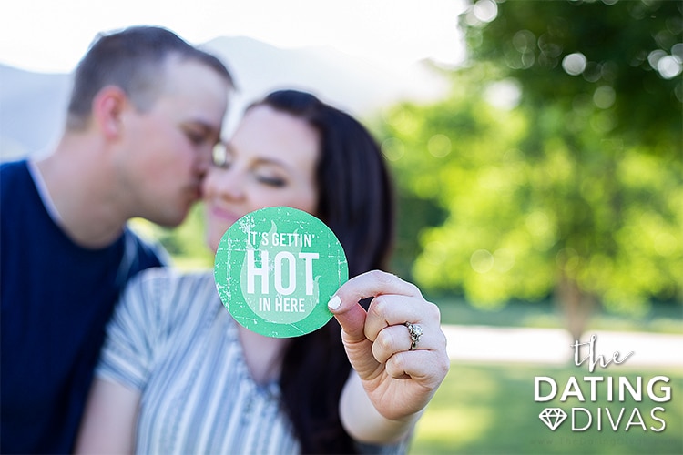 Heat up date night with these spicy gift basket printables! | The Dating Divas