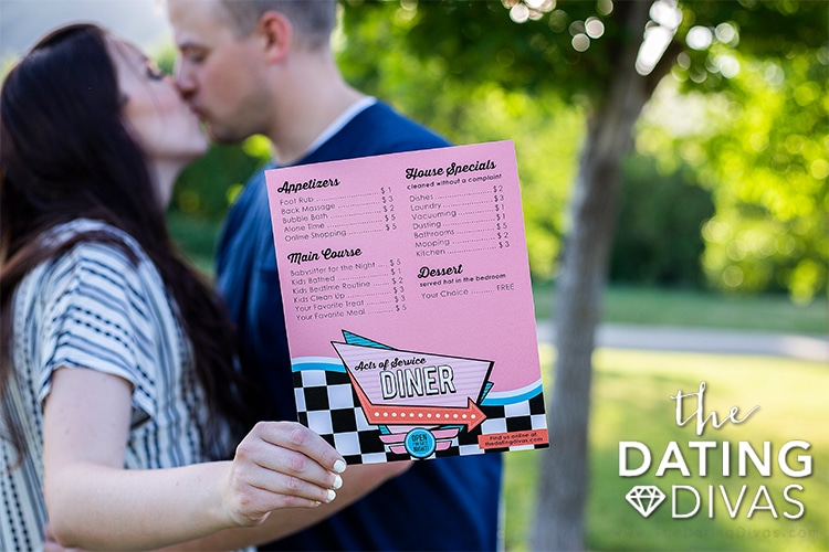 This diner-themed date night is perfect for the spouse with an acts of service love language. | The Dating Divas