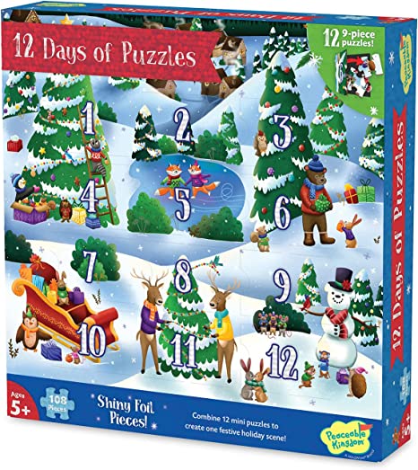 Puzzle loving families will adore this countdown to Christmas. | The Dating Divas