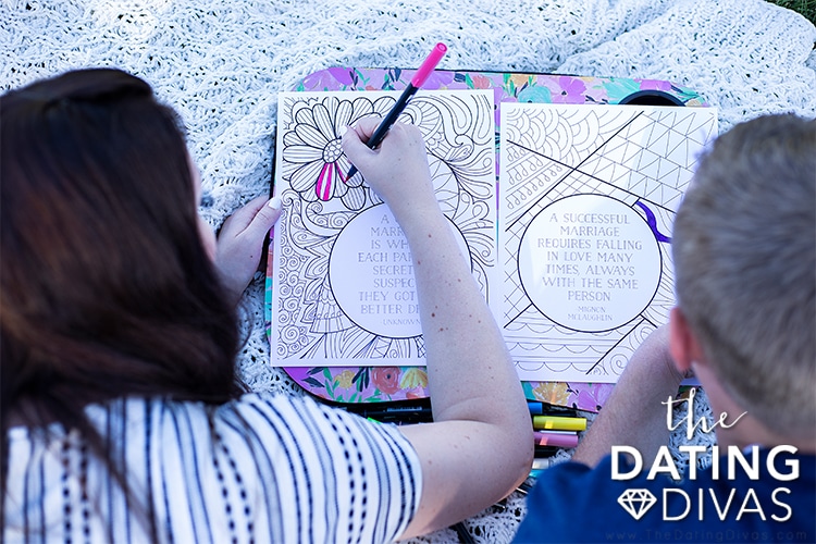 You and your spouse will love our free printable coloring pages for adults. | The Dating Divas