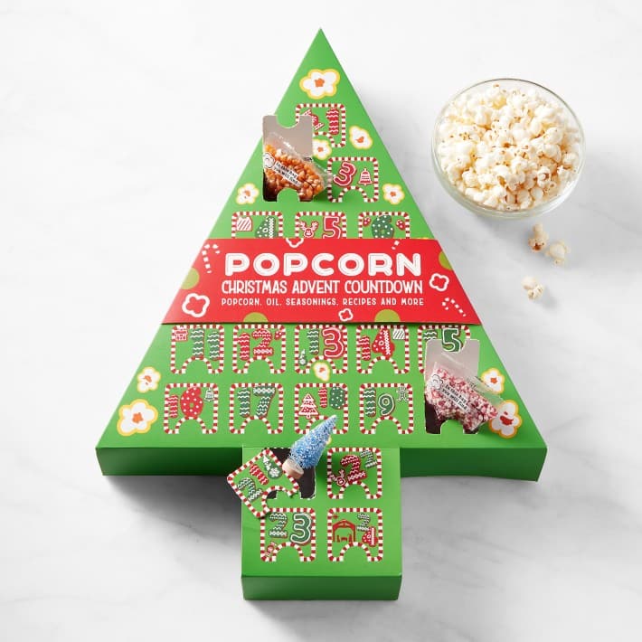 This popcorn advent calendar will bring you back to Christmases gone by!  | The Dating Divas